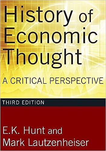 history of economic thought 3rd edition e. k. hunt, mark lautzenheiser 0765625997, 978-0765625991