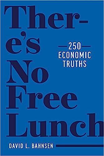 there is no free lunch 250 economic truths 1st edition david l. bahnsen 1637580142, 978-1637580141