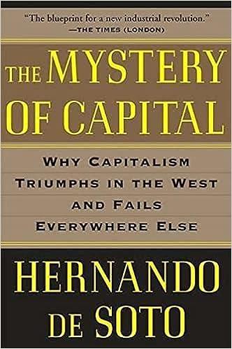 the mystery of capital why capitalism triumphs in the west and fails everywhere else 1st edition hernando de