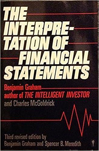 the interpretation of financial statement 1st edition benjamin graham, charles mcgolrick 0060914181,