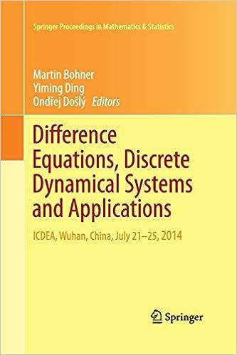 difference equations discrete dynamical systems and applications icdea wuhan china july 21 25 2014 1st