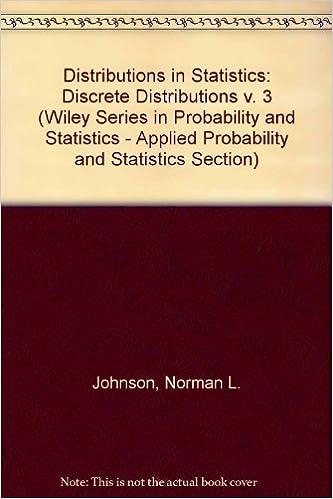 distributions in statistics discrete distributions v 3 wiley series in probability and statistics applied