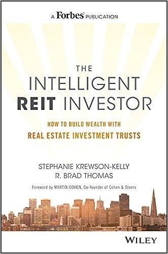 the intelligent reit investor how to build wealth with real estate investment trusts 1st edition stephanie