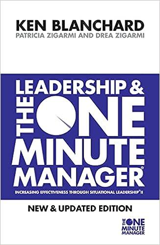leadership and the one minute manager 1st edition ken blanchard, patricia zigarmi, drea zigarmi 0007103417,