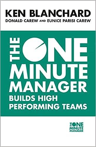 the one minute manager builds high performance teams 1st edition kenneth h. blanchard, eunice parisi-carew