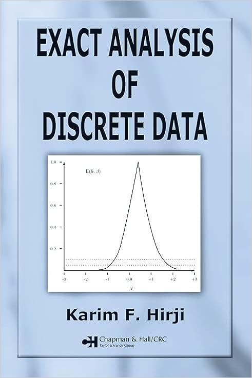 exact analysis of discrete data 1st edition karim f. hirji 1584880708, 978-1584880707