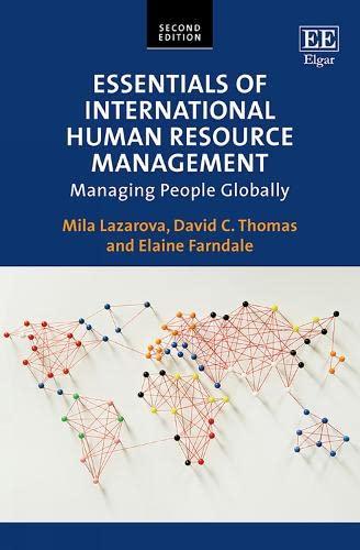 Essentials Of International Human Resource Management Managing People Globally
