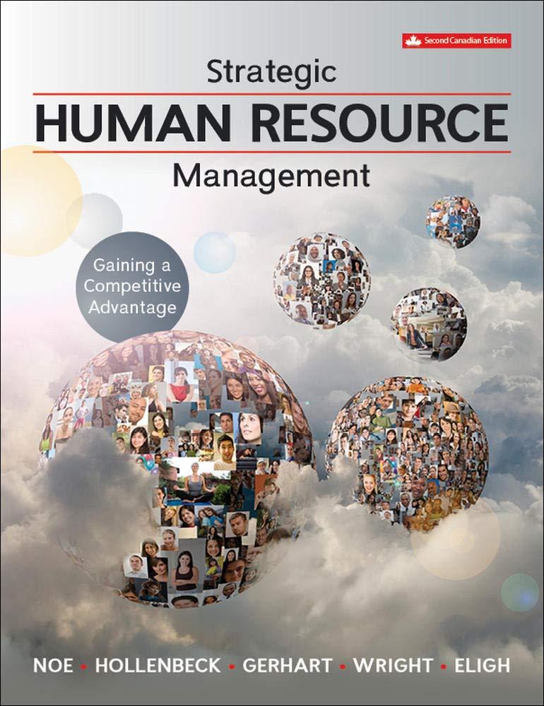 strategic human resource management gaining a competitive advantage 2nd canadian edition raymond noe, john