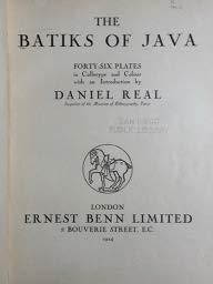 the batiks of java 1st edition daniel real b0032q46w2