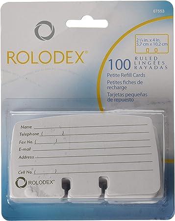 rolodex petite refill cards  rolodex b00bt2ryac