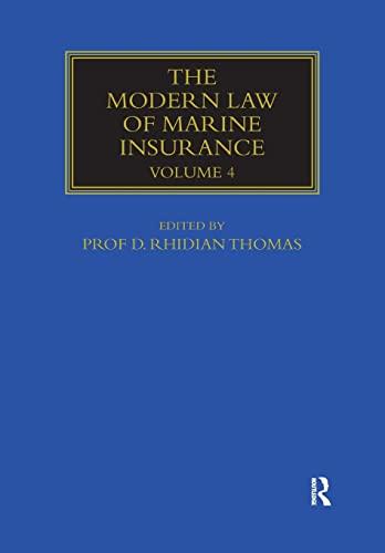 the modern law of marine insurance volume 4 1st edition rhidian thomas 1032179619, 978-1032179612