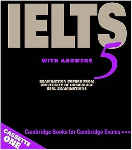 ielts 5 with answers examination papers from university of cambridge esol examinations 1st edition cambridge