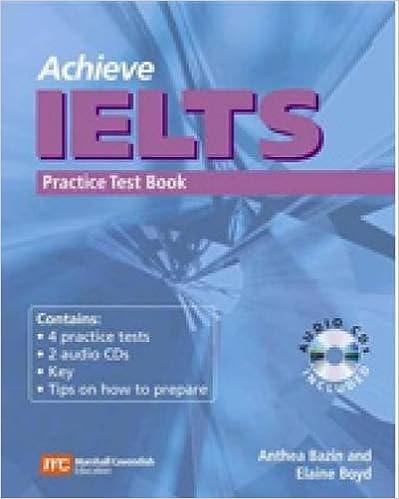 achieve ielts practice test book 1st edition elaine bazin, anthea, boyd 0462000281, 978-0462000282