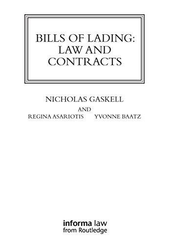 bills of lading law and contracts 1st edition nicholas gaskell 1859784801, 978-1859784808