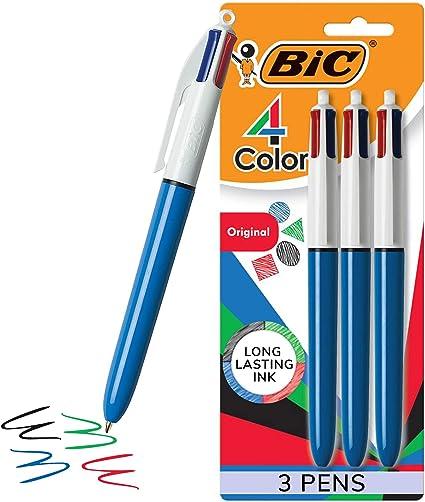 bic 4 color ballpoint pen medium point 1.0mm  bic b01ets3hgc
