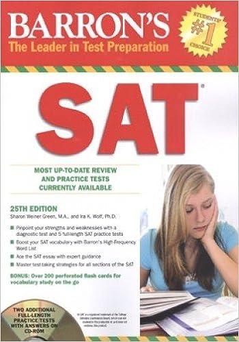 barrons sat most up to date review and practical test currently available 25th edition sharon weiner green,