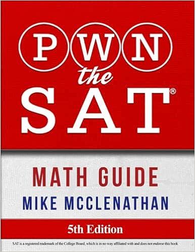 pwn the sat math guide 5th edition mike mcclenathan 0692984364, 978-0692984369