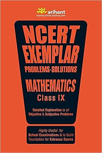 ncert exemplar problems solutions mathematics class 9 1st edition experts arihant 9351762637, 978-9351762638