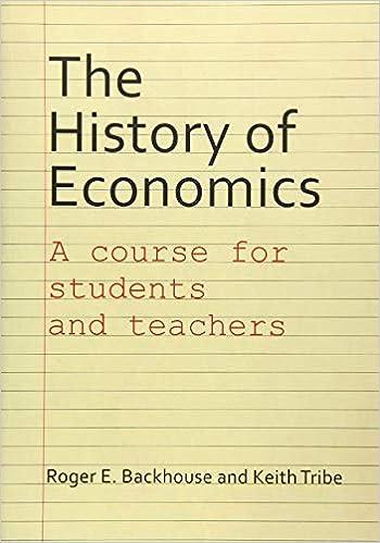 the history of economics a course for students and teachers 1st edition roger e. backhouse, keith tribe
