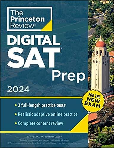 the princeton review digital sat prep 2024 2024 edition princeton review 0593516893, 978-0593516898