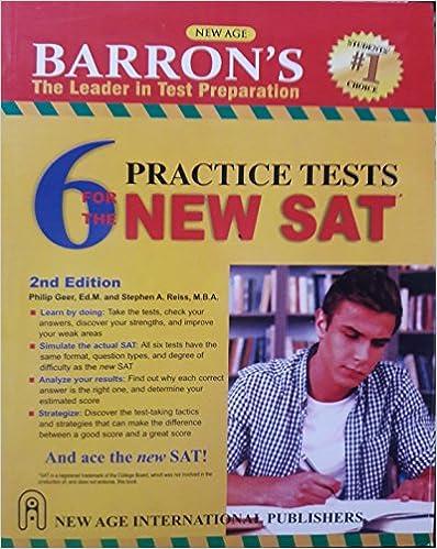 barrons 6 practice tests for the new 2nd edition philip geer 9385923927, 978-9385923920