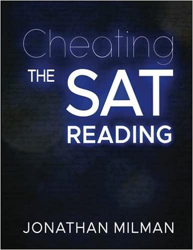 cheating the sat reading 1st edition jonathan milman b0bzbpnb53, 979-8388089625