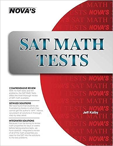 sat math tests 1st edition jeff kolby 1889057916, 978-1889057910