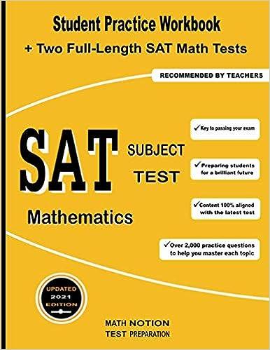 sat subject test mathematics 1st edition michael smith, math notion 163620046x, 978-1636200460