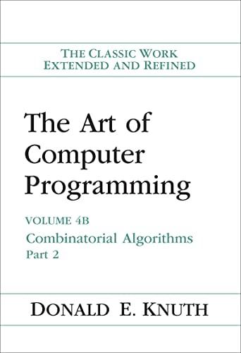 the art of computer programming combinatorial algorithms volume 4b 1st edition donald knuth 0201038064,