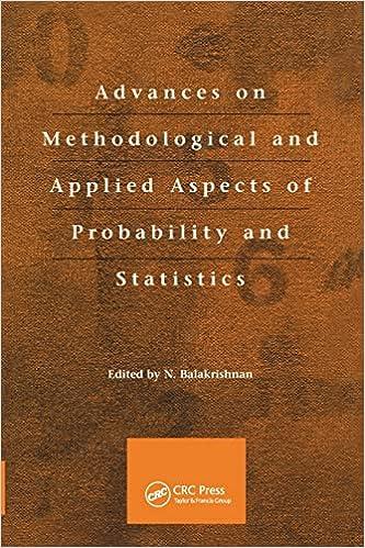 advances on methodological and applied aspects of probability and statistics 1st edition y n. balakrishnan