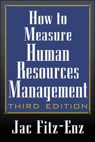 how to measure human resource management 3rd edition barbara davison, jac fitz enz 0071369988, 9780071369985