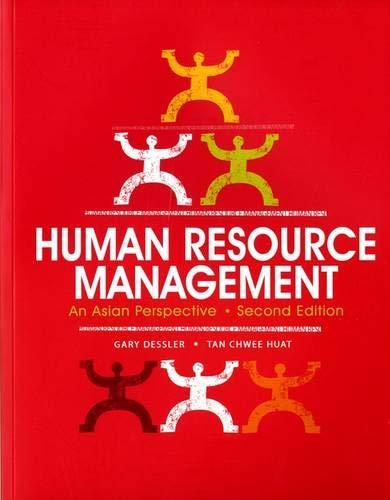 human resource management an asian perspective 2nd edition gary dessler, tan chwee huat 8120334434,