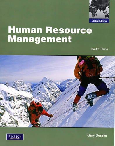 human resource management 12th global edition gary dessler 0273748157, 978-0273748151