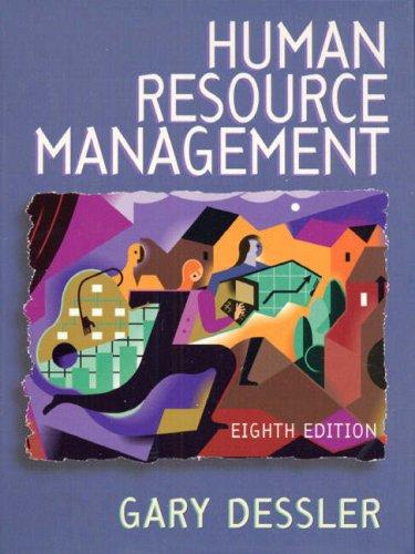 human resource management 8th edition gary dessler 0130156701, 978-0130156709