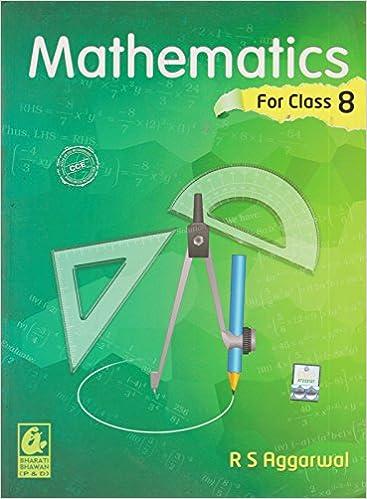 mathematics for class 8 1st edition raghubir singh aggarwal 9788177099874