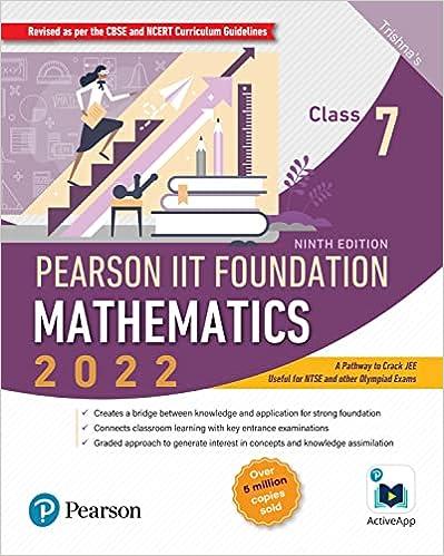 pearson iit foundation mathematics class 7 1st edition trishna knowledge system 9354497918, 978-9354497919