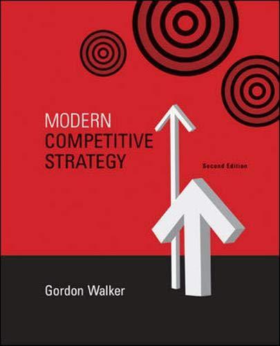 modern competitive strategy 2nd edition gordon walker 0073279331, 978-0073279336
