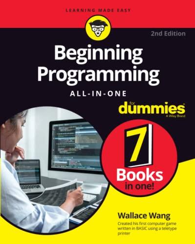 beginning programming all in one for dummies 2nd edition wallace wang 1119884403, 978-1119884408