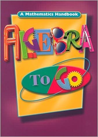 algebra to go a mathematics handbook 1st edition great 9780669471519