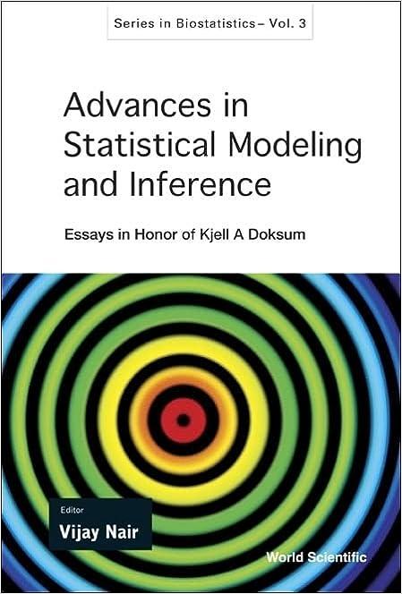 advances in statistical modeling and inference 1st edition vijay nair 978-9812703699