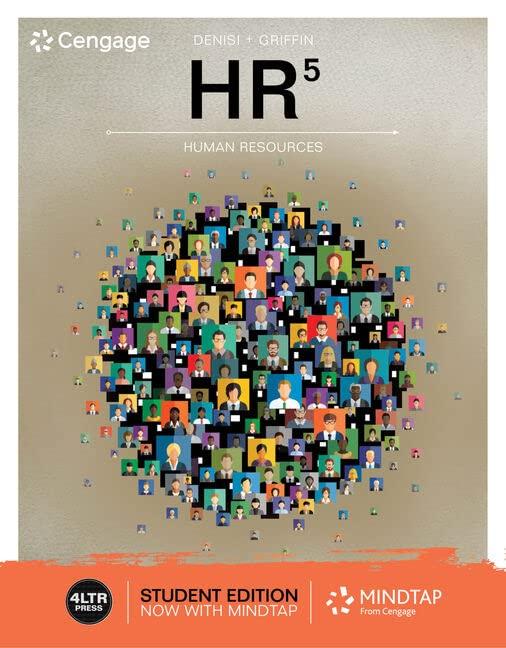 hr human resources 5th edition angelo denisi, ricky griffin 0357048180, 978-0357048184