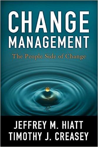 change management the people side of change 2nd edition jeffrey hiatt, timothy creasey 193088561x,