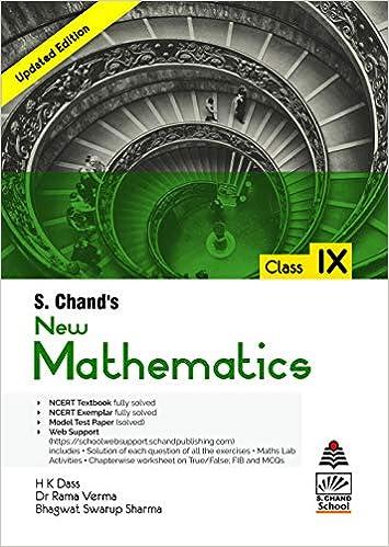 s chand's new mathematics for class 9 1st edition h.k. dass 9352837517, 978-9352837519