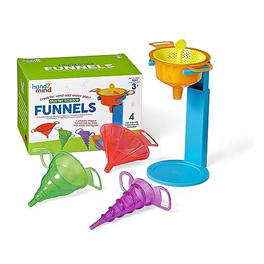 hand2mind starter science funnels science lab equipment sifting toys  hand2mind b0c2jr4lfv