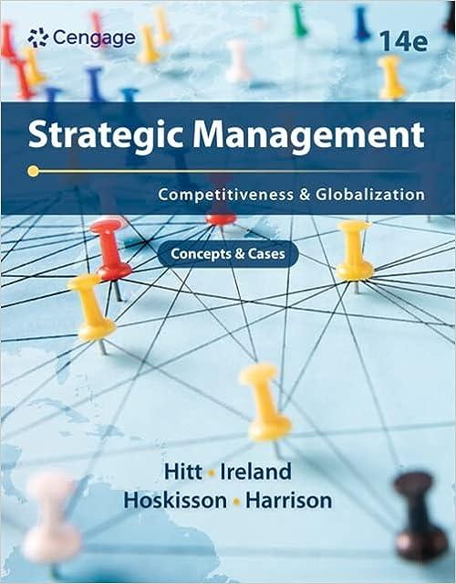 strategic management concepts and cases competitiveness and globalization 14th edition michael a. hitt, r.