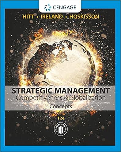 strategic management competitiveness and globalization concepts 12th edition michael a. hitt, r. duane