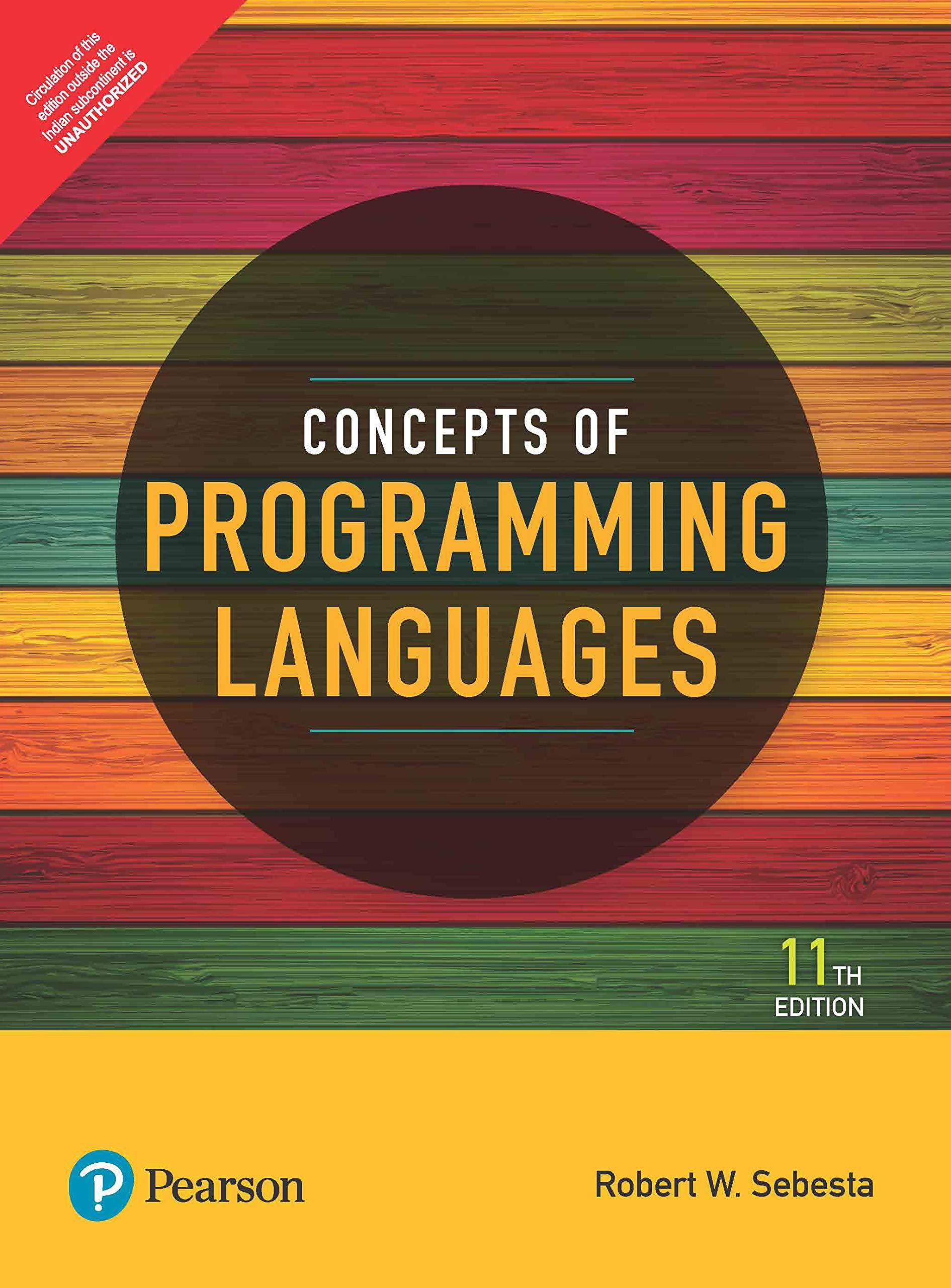 concepts of programming languages 11th edition robert w. sebesta 9353438896, 978-9353438890
