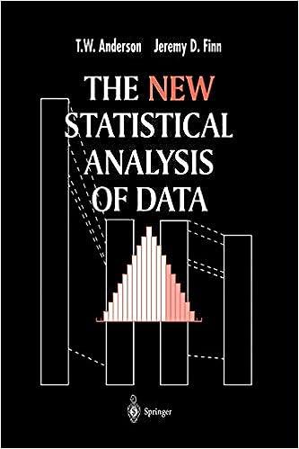 the new statistical analysis of data 1st edition t.w. anderson, jeremy d. finn 146128466x, 978-1461284666