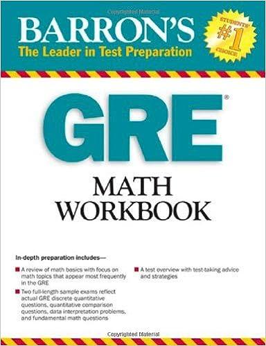barrons gre math workbook 1st edition blair madore 0764141740, 978-0764141744
