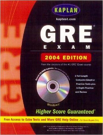 gre exam 2004 2004 edition kaplan 0743241428, 978-0743241427